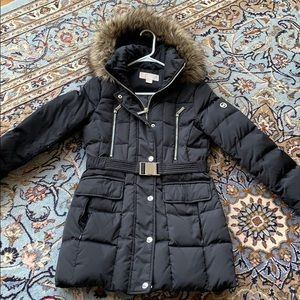 Michael kors fur hood winter jacket